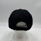 Plain Sandwich Velcro Black and Burgandy Eyelets 12 pack PCV0328 Cap Hat