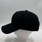 Plain Sandwich Velcro Black and Blue Eyelets 12 pack PCV0327 Cap Hat