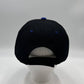Plain Sandwich Velcro Black and Blue Eyelets 12 pack PCV0327 Cap Hat