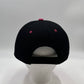 Plain Two Tone Velcro Black and Pink Eyelets/Bill 12 pack PCV0227 Cap Hat