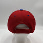 Plain Sandwich Velcro Red and Blue Eyelets 12 pack PCV0332 Cap Hat