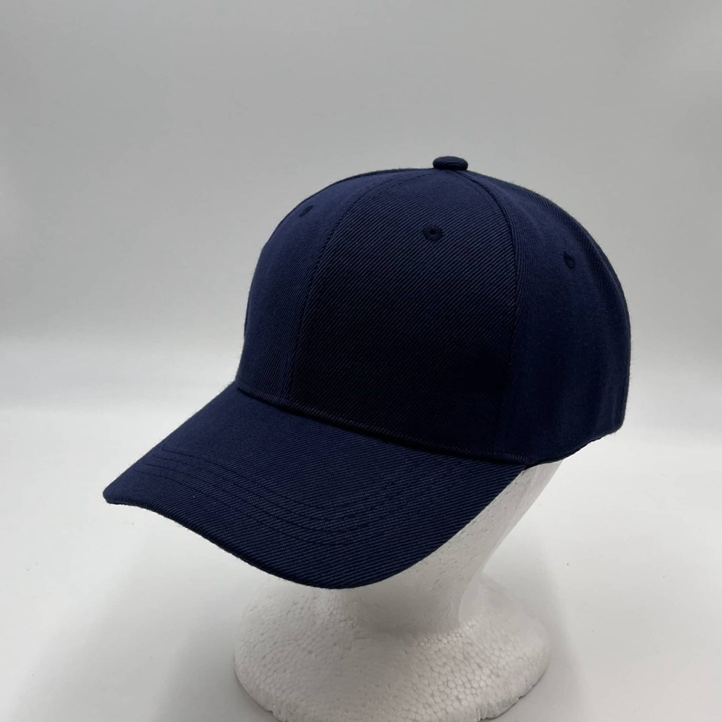 Alpha Omega Cap Plain Sandwich Velcro Navy Blue 12 pack PCV0111 Cap Hat