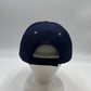 Plain Two Tone Velcro Navy Blue and Tan Eyelets/Bill 12 pack PCV0225 Cap Hat