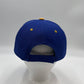Plain Sandwich Velcro Navy Blue and Yellow Eyelets 12 pack PCV0348 Cap Hat