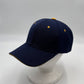 Plain Sandwich Velcro Navy Blue and Yellow Eyelets 12 pack PCV0324 Cap Hat