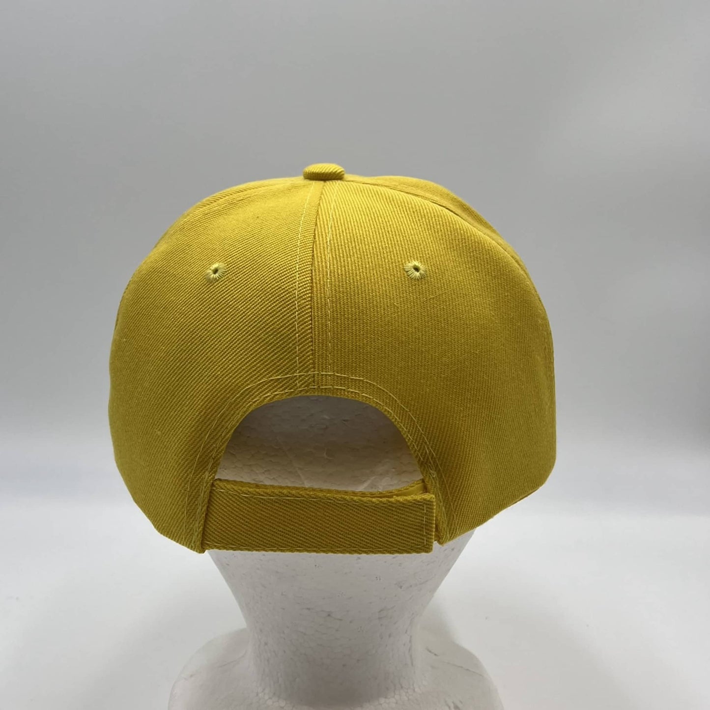 Plain Sandwich Velcro Yellow and Yellow Eyelets 12 pack PCV0108 Cap Hat