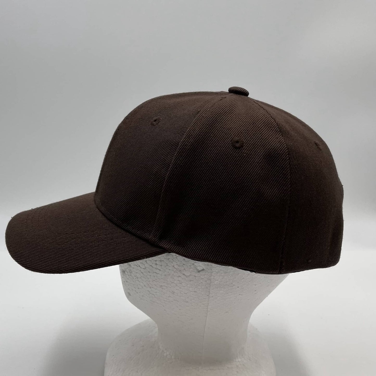 Plain Sandwich Velcro Brown and Brown Eyelets 12 pack PCV0303 Cap Hat