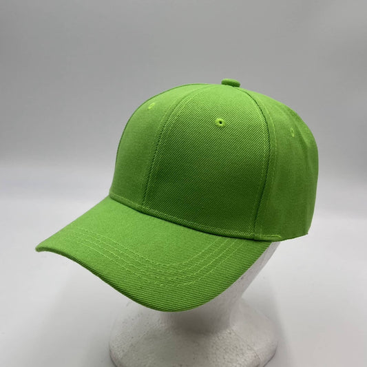 Plain Sandwich Velcro Lime and Lime Eyelets 12 pack PCV0109 Cap Hat