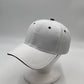 Plain Sandwich Velcro White and Black Eyelets 12 pack PCV0307 Cap Hat