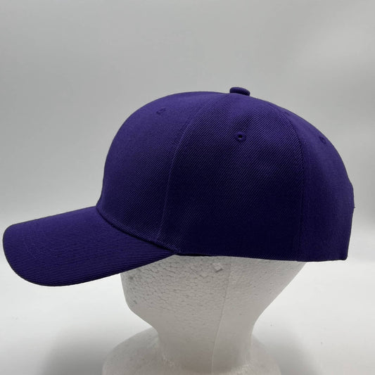 Alpha Omega Cap Plain Sandwich Velcro Purple 12 pack PCV0339 Cap Hat