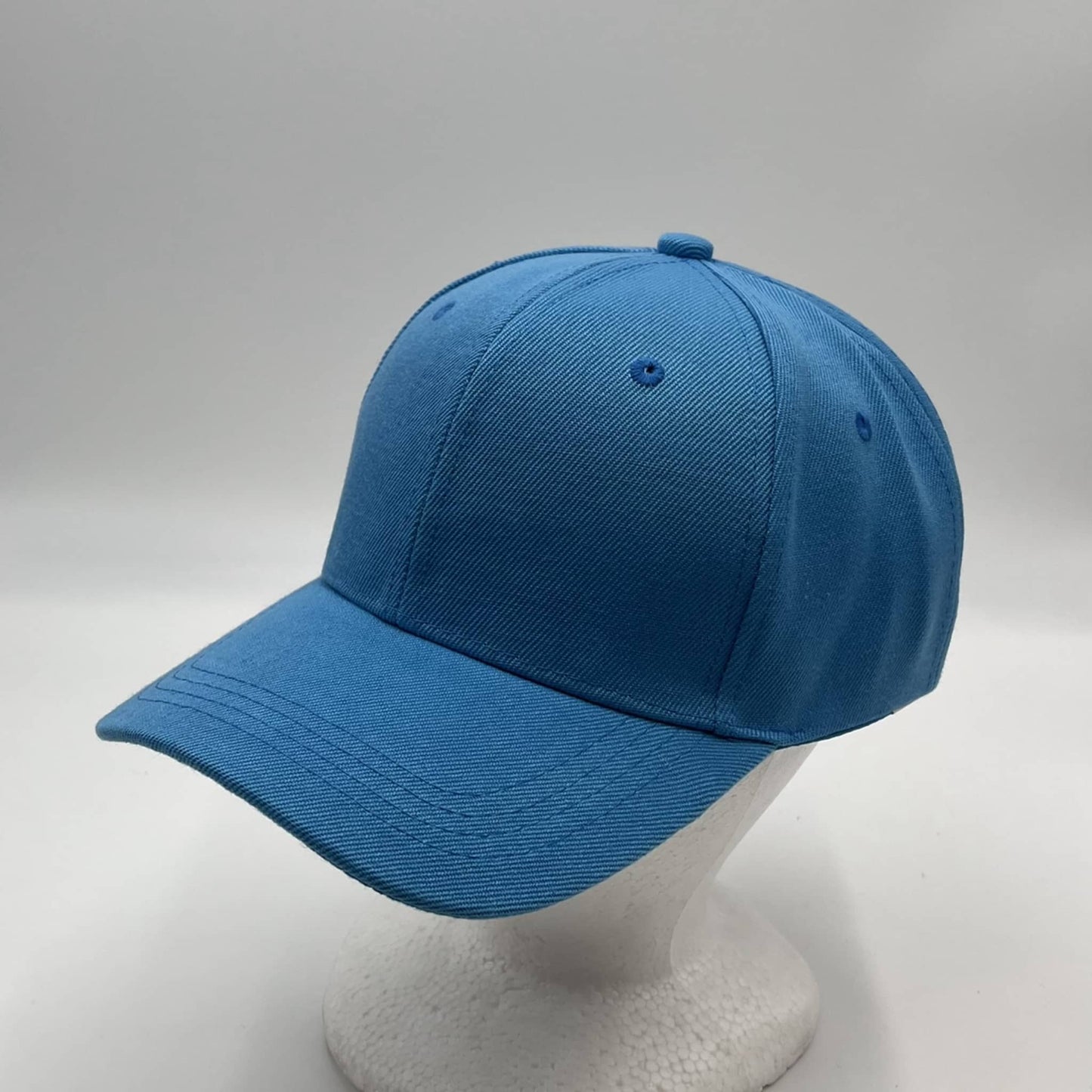 Alpha Omega Cap Plain Sandwich Velcro Cerulean 12 pack PCV0107 Cap Hat