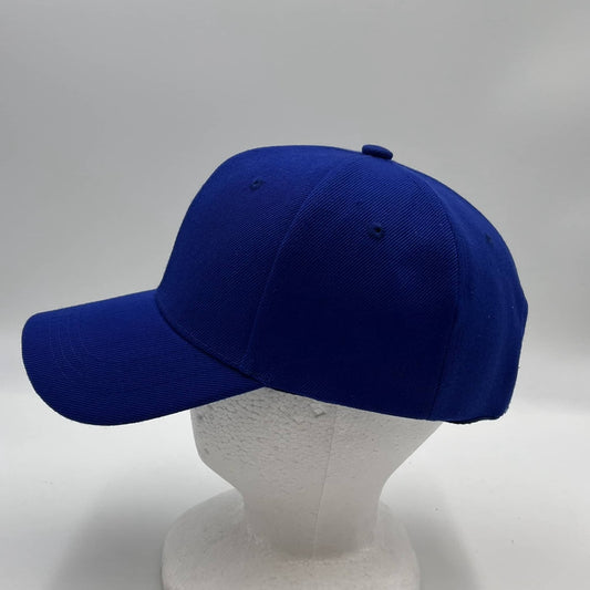 Plain Sandwich Velcro Blue and Blue Eyelets 12 pack PCV0105 Cap Hat