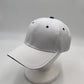 Plain Sandwich Velcro White and Navy Blue Eyelets 12 pack PCV0309 Cap Hat