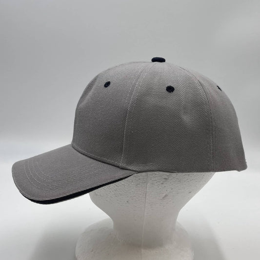 Plain Sandwich Velcro Textured Light Gray 12 pack PCV0349 Cap Hat