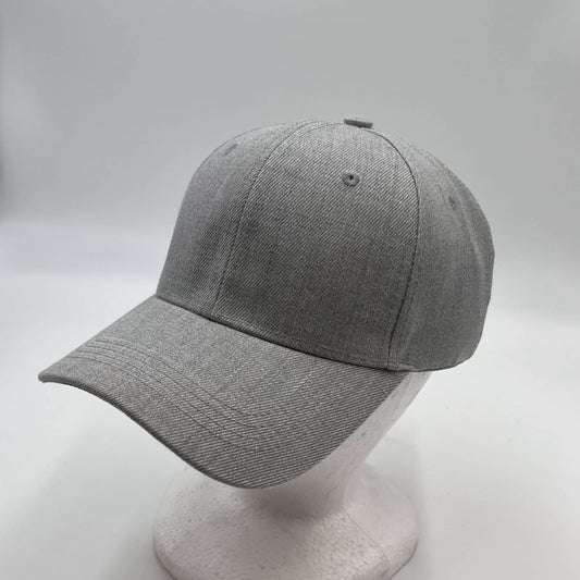 Alpha Omega Cap Plain Sandwich Velcro Textured Light Gray 12 pack PCV0343 Cap Hat