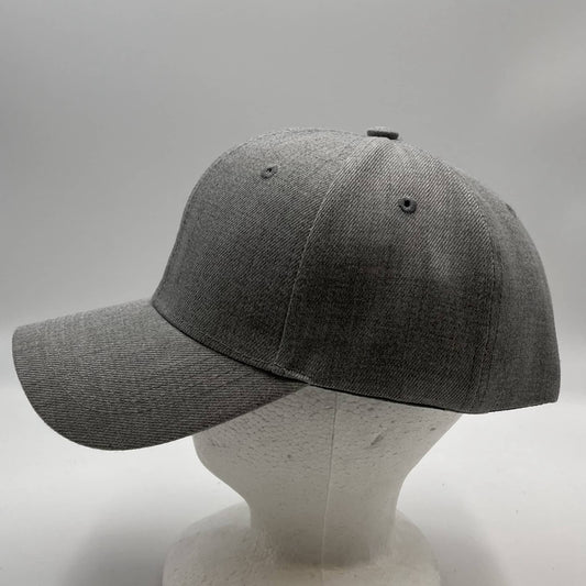 Plain Sandwich Velcro Textured Light Gray 12 pack PCV0343 Cap Hat