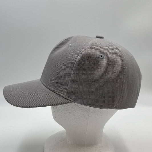 Plain Sandwich Velcro Gray and Light Gray Eyelets 12pack PCV0312 Cap Hat