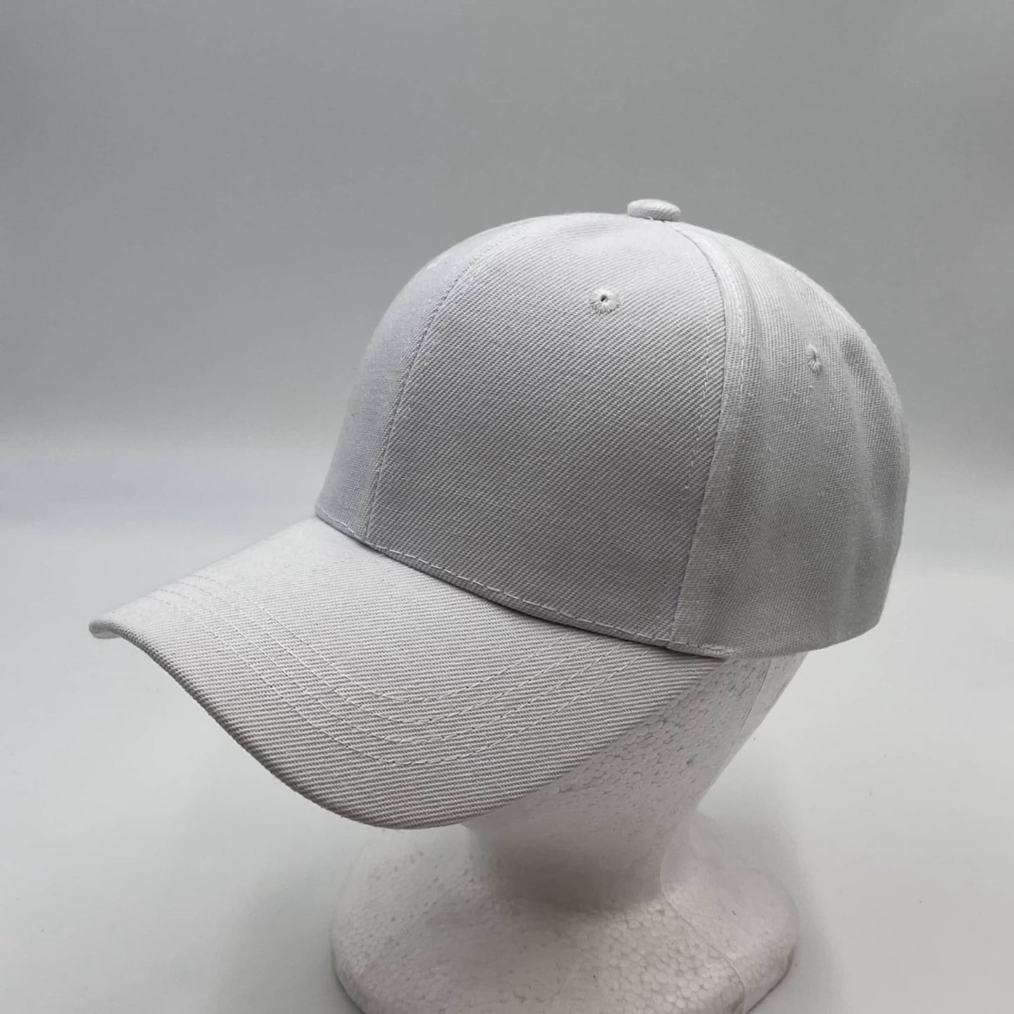 Plain Sandwich Velcro White 12 pack PCV0104 Cap Hat