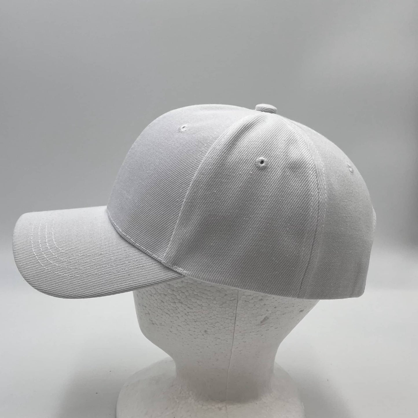 Plain Sandwich Velcro White 12 pack PCV0104 Cap Hat