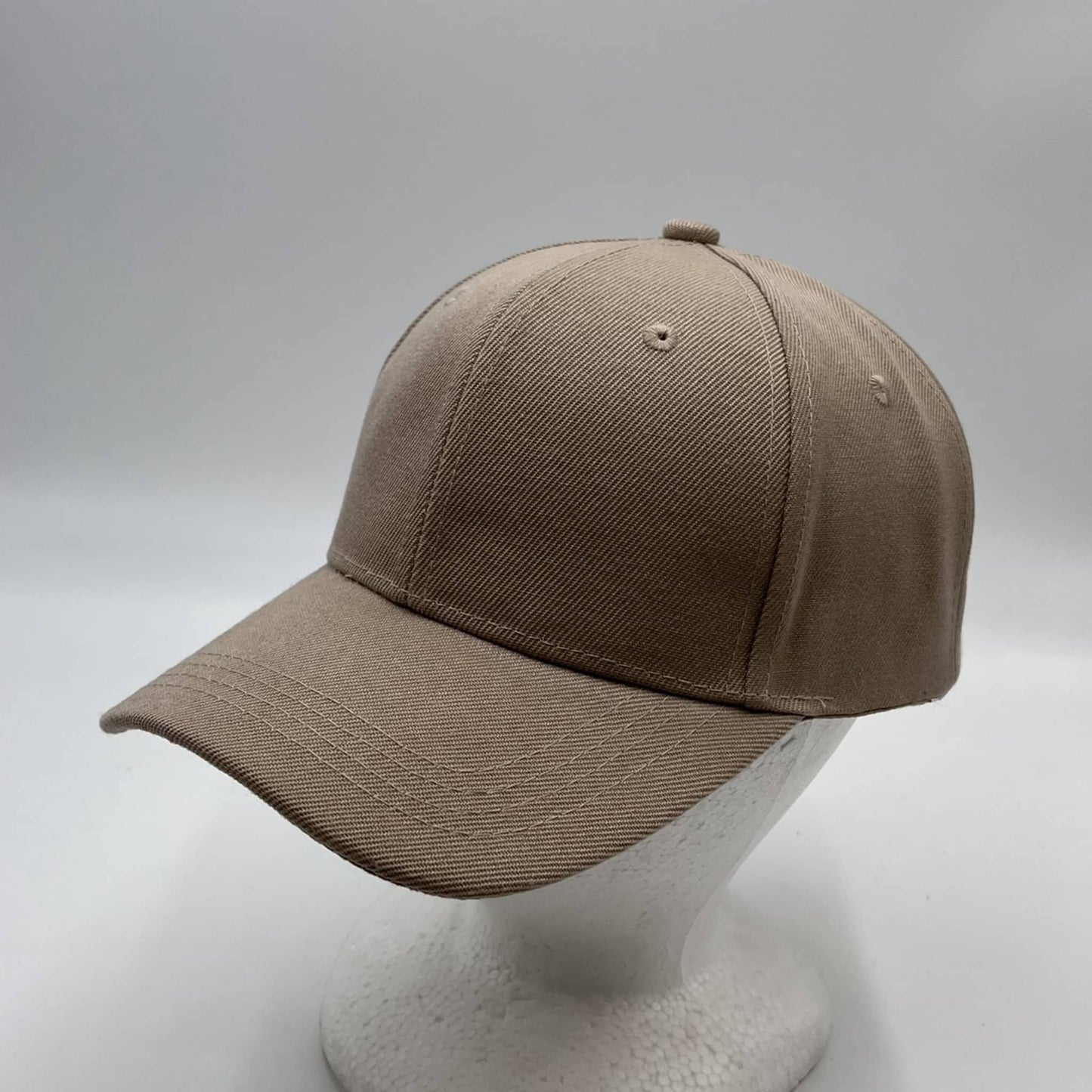 Alpha Omega Cap Plain Sandwich Velcro Tan 12 pack PCV0350 Cap Hat