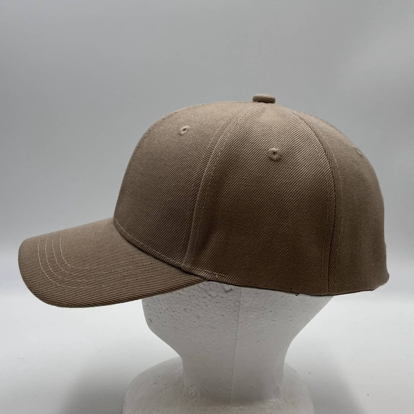 Plain Sandwich Velcro Tan 12 pack PCV0350 Cap Hat