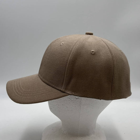 Alpha Omega Cap Plain Sandwich Velcro Tan 12 pack PCV0350 Cap Hat