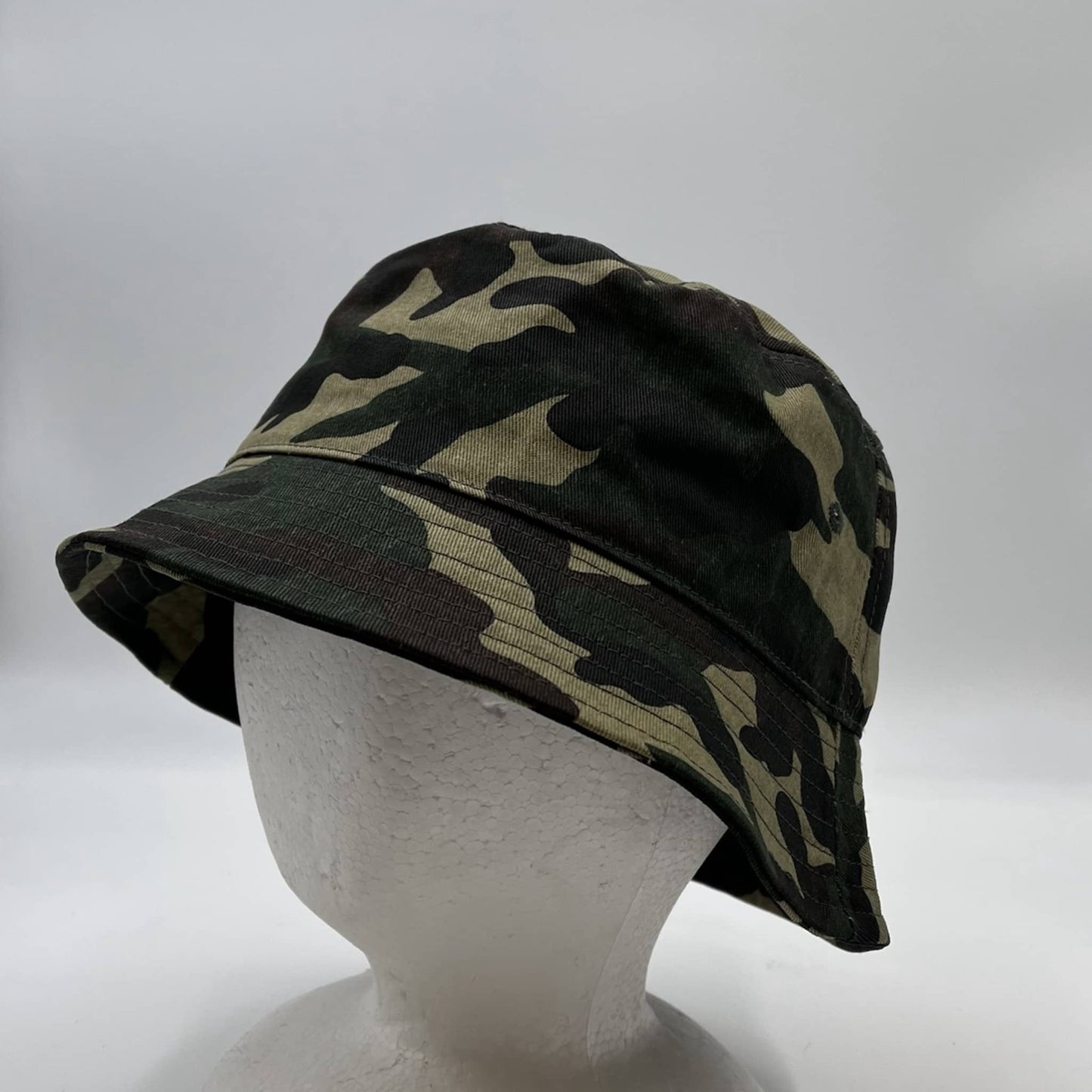 Plain Bucket Green Camo 12 pack PB2012 Cap Hat