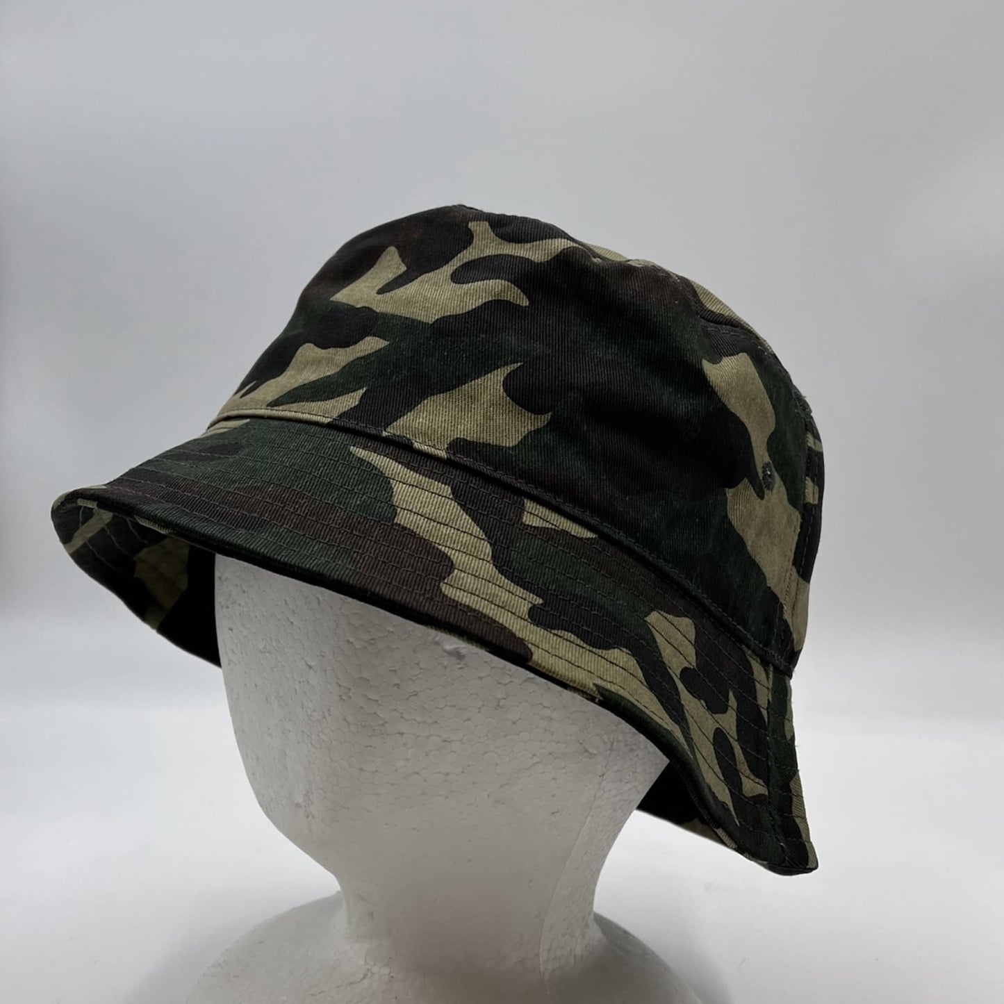 Alpha Omega Cap Plain Bucket Green Camo 12 pack PB2012 Cap Hat