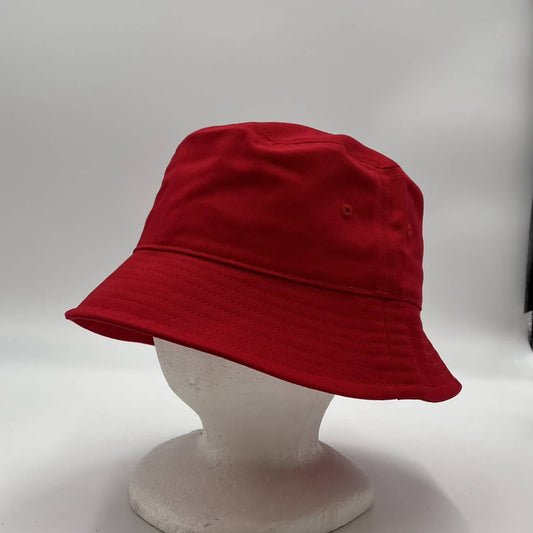 Plain Bucket Red 12 pack PB2002 Cap Hat