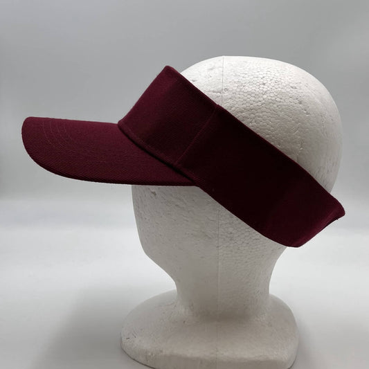 Sunvisor Burgandy 12 pack PVC0414 Cap Hat