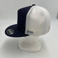Plain Flat 5P Mesh Trucker Navy Blue and White Mesh 12 pack CF5M1206 Cap Hat