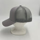 Plain Mesh Velcro Light Gray and Light Gray Mesh 12 pack CTM1116 Cap Hat