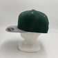 Plain Poly Snapback Forest Green and Light Gray Lid 12 pack PFS02T08 Cap Hat