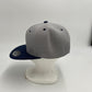 Plain Poly Snapback Gray and Navy Blue Eyelets/Bill 12 pack PFS0540 Cap Hat