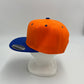 Plain Poly Snapback Orange and Blue Lid 12 pack PFS02T09 Cap Hat