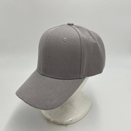 Plain Sandwich Velcro Light Gray 12 pack PCV0341 Cap Hat