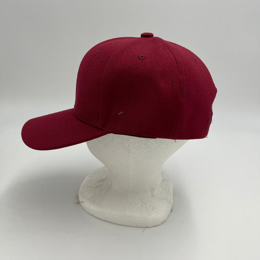 Alpha Omega Cap Plain Sandwich Velcro Maroon 12 pack PCV0346 Cap Hat