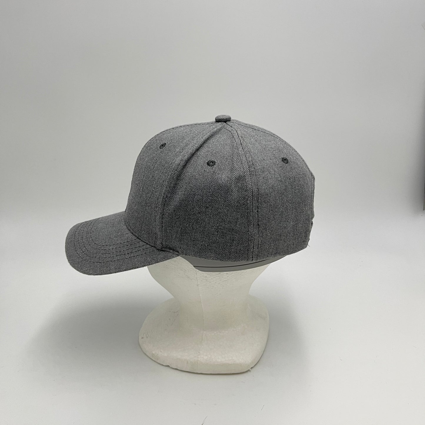 Plain Sandwich Velcro Texture Gray 12 pack PCV0344 Cap Hat