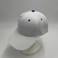 Plain Sandwich Velcro White and Navy Blue Eyelets 12 pack PCV0310 Cap Hat