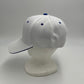 Plain Sandwich Velcro White and Navy Blue Eyelets 12 pack PCV0310 Cap Hat