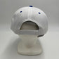 Plain Sandwich Velcro White and Navy Blue Eyelets 12 pack PCV0310 Cap Hat