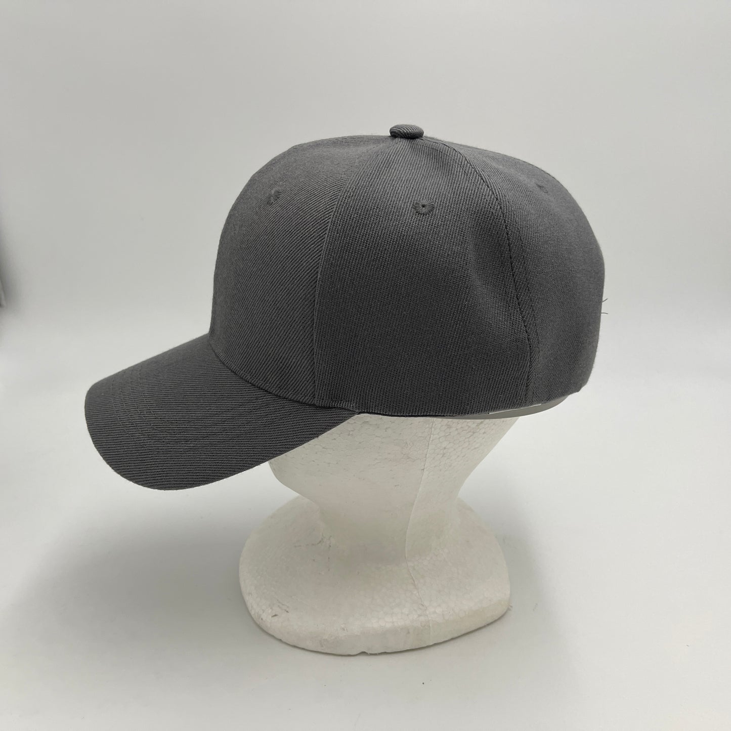 Plain Velcro Gray 12 pack PCV0101 Cap Hat